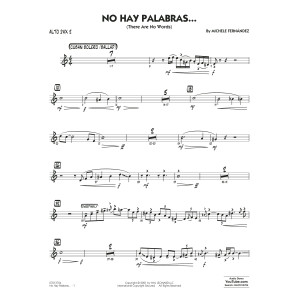 No Hay Palabras... (There Are No Words) - Alto Sax 2