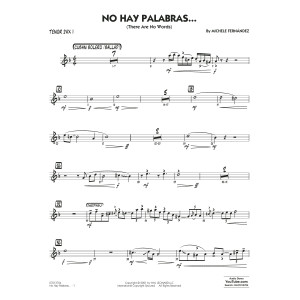 No Hay Palabras... (There Are No Words) - Tenor Sax 1
