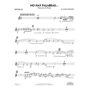 No Hay Palabras... (There Are No Words) - Baritone Sax