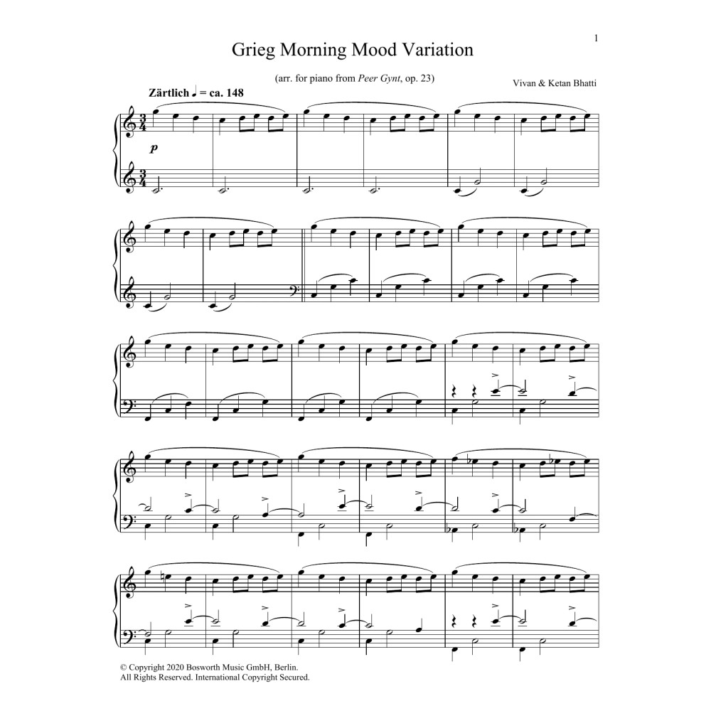 Grieg Morning Mood Variation