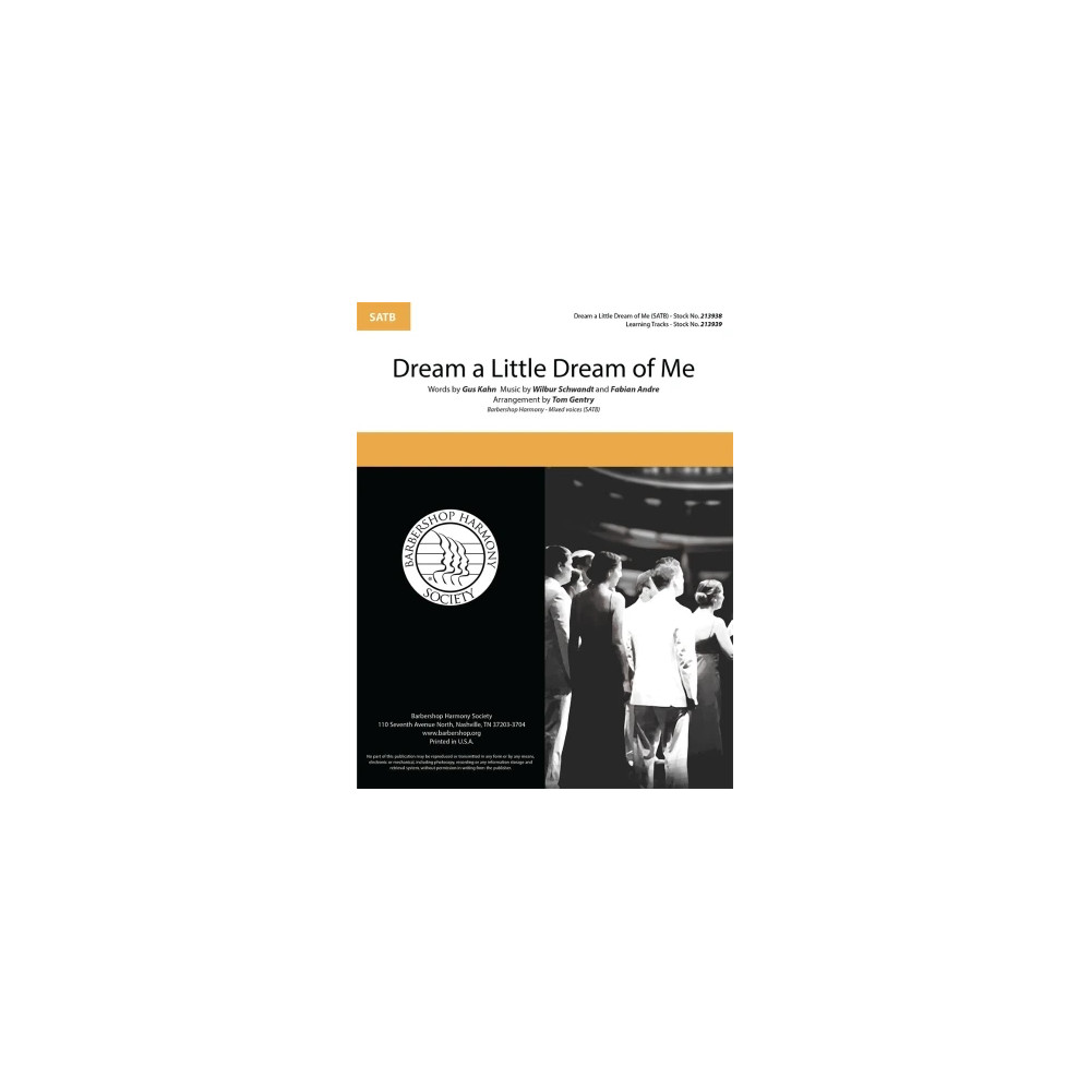 Dream a Little Dream of Me (arr. Tom Gentry and Beth Ramsson)