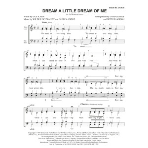 Dream a Little Dream of Me (arr. Tom Gentry and Beth Ramsson)