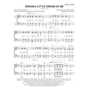 Dream a Little Dream of Me (arr. Tom Gentry and Beth Ramsson)
