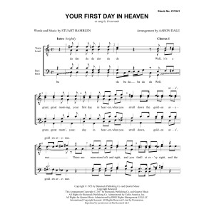 Your First Day in Heaven (arr. Aaron Dale)