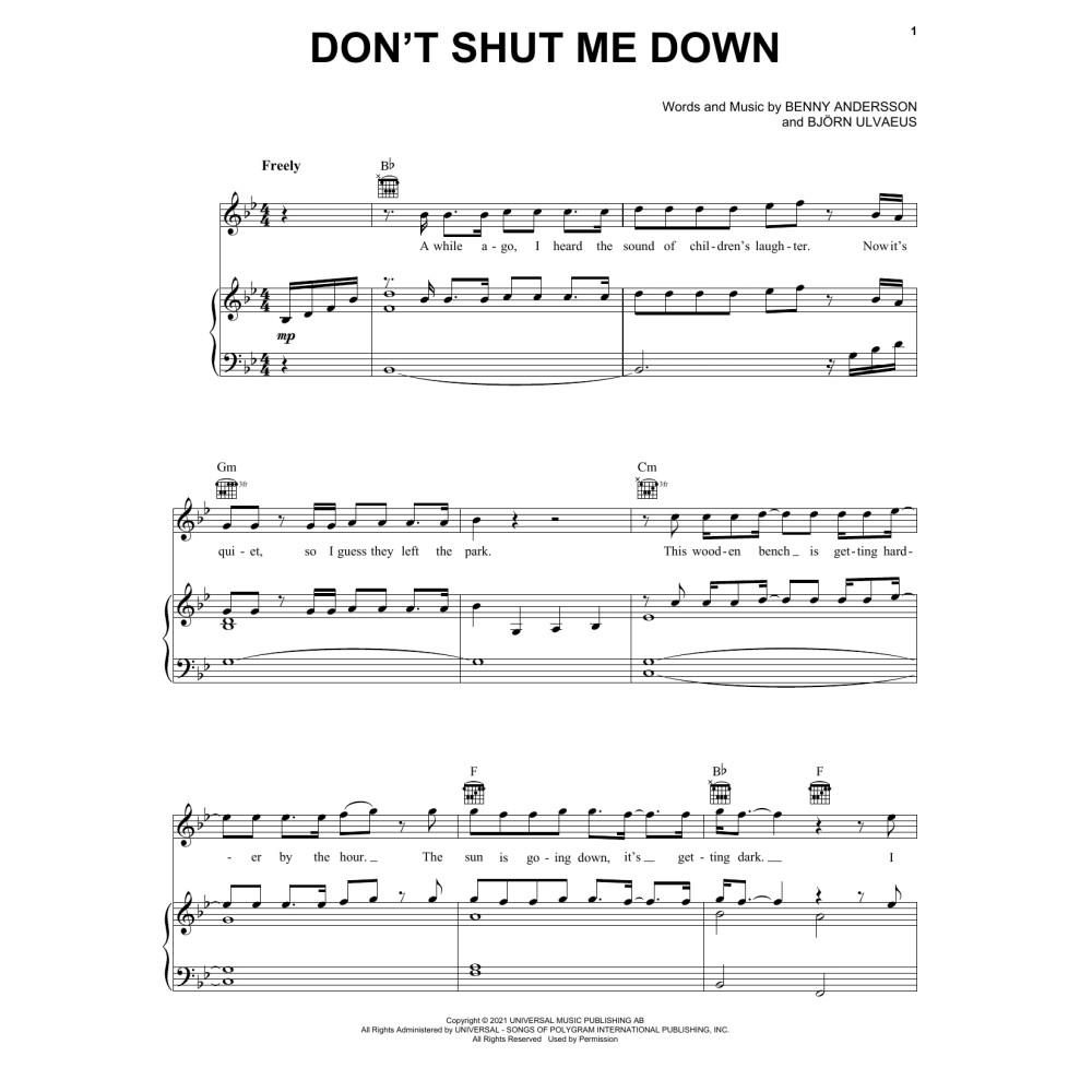 Don't Shut Me Down
