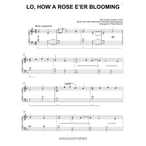 Lo, How A Rose E'er Blooming (arr. Phillip Keveren)