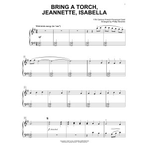 Bring A Torch, Jeannette, Isabella (arr. Phillip Keveren)