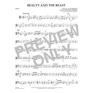 Beauty and the Beast (arr. Larry Moore) - Viola