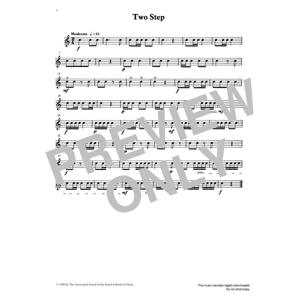 Two Step from Graded Music for Snare Drum, Book I
