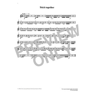 Stick Together from Graded Music for Snare Drum, Book I