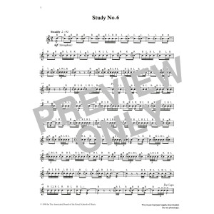 Study No.6 from Graded Music for Snare Drum, Book III