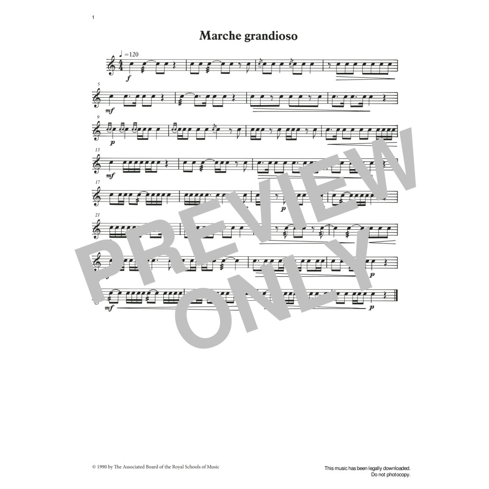 Marche grandioso from Graded Music for Snare Drum, Book II