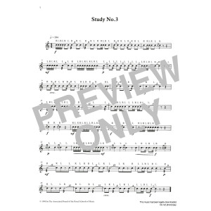 Study No.3 from Graded Music for Snare Drum, Book II