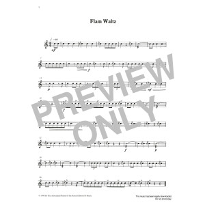 Flam Waltz from Graded Music for Snare Drum, Book II