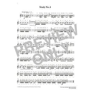 Study No.4 from Graded Music for Snare Drum, Book II