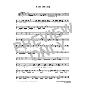 Flam and Drag from Graded Music for Snare Drum, Book I