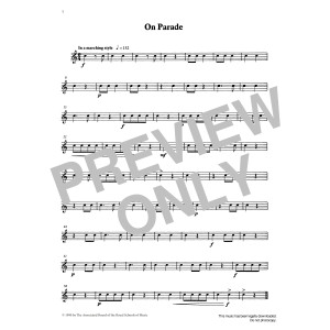 On Parade from Graded Music for Snare Drum, Book I