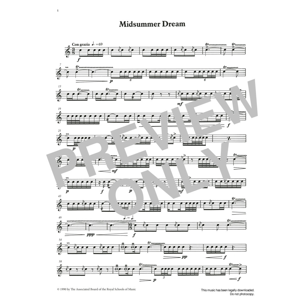 Midsummer Dream from Graded Music for Snare Drum, Book III