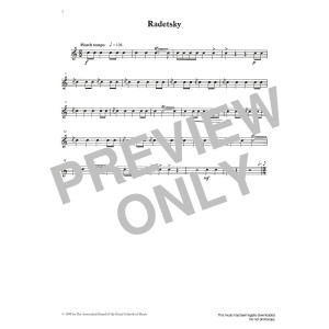 Radetsky from Graded Music for Snare Drum, Book III