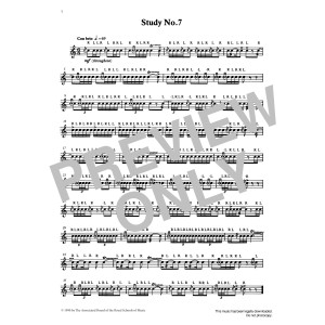 Study No.7 from Graded Music for Snare Drum, Book IV