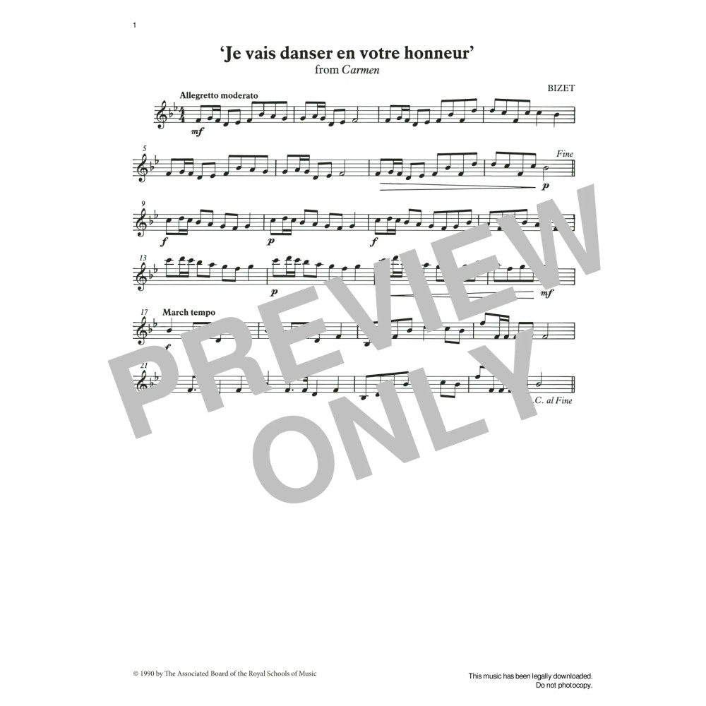Je vais danser en votre honneur from Graded Music for Tuned Percussion, Book I