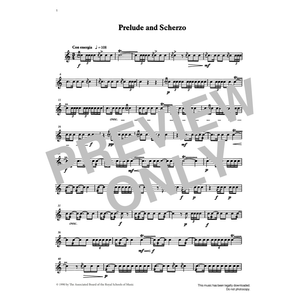 Prelude and Scherzo from Graded Music for Snare Drum, Book IV