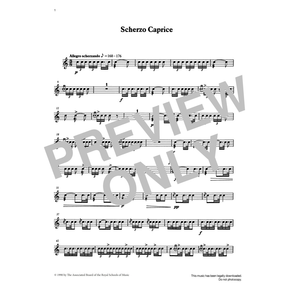 Scherzo Caprice from Graded Music for Snare Drum, Book IV