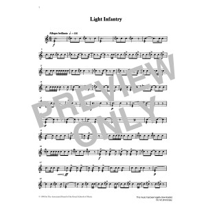 Light Infantry from Graded Music for Snare Drum, Book IV