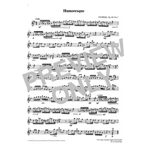 Humoresque (score & part) from Graded Music for Tuned Percussion, Book III
