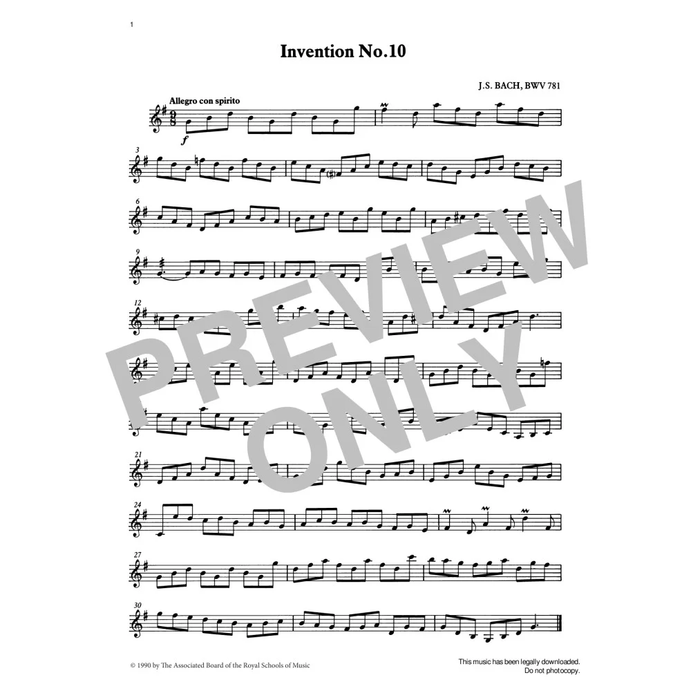 Invention No.10 from Graded Music for Tuned Percussion, Book III