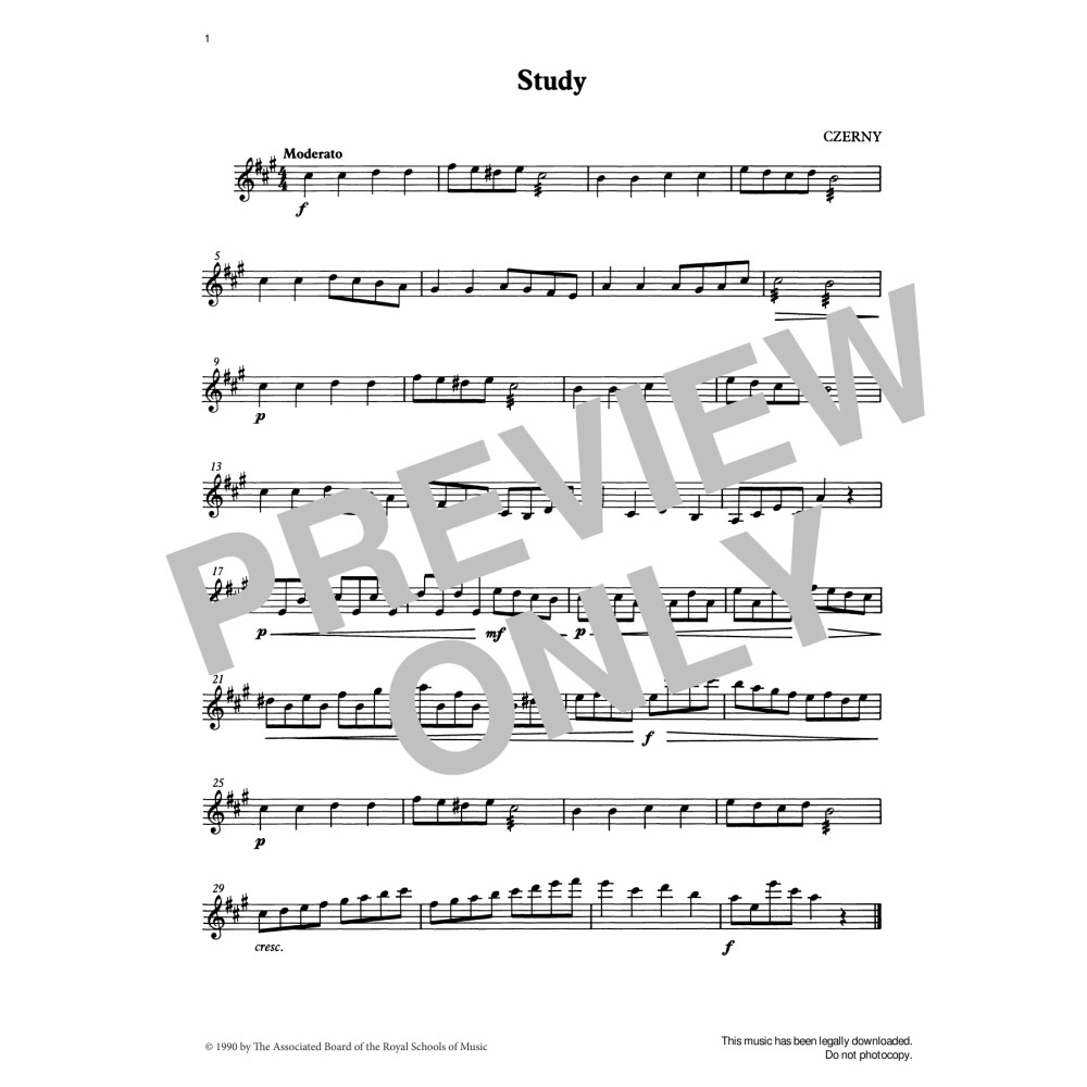 Study from Graded Music for Tuned Percussion, Book II