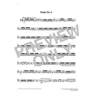 Study No.3 from Graded Music for Timpani, Book II