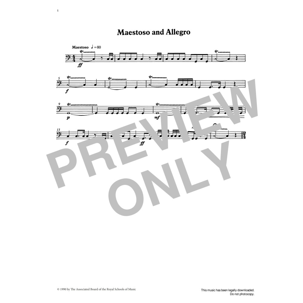 Maestoso and Allegro from Graded Music for Timpani, Book II