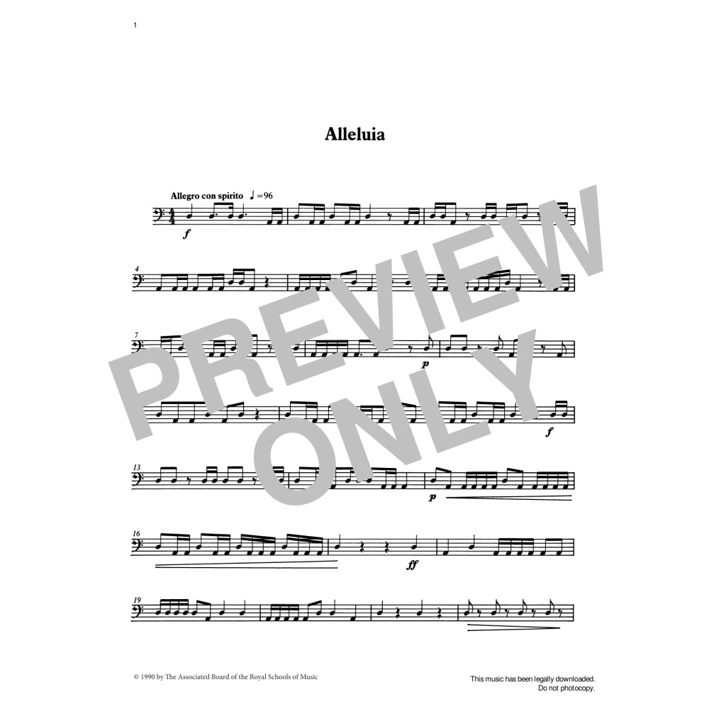Alleluia from Graded Music for Timpani, Book II