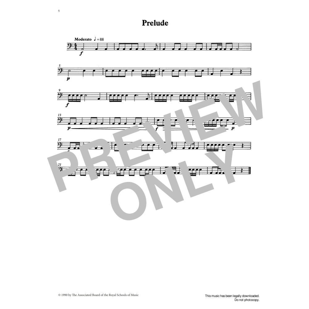 Prelude from Graded Music for Timpani, Book I