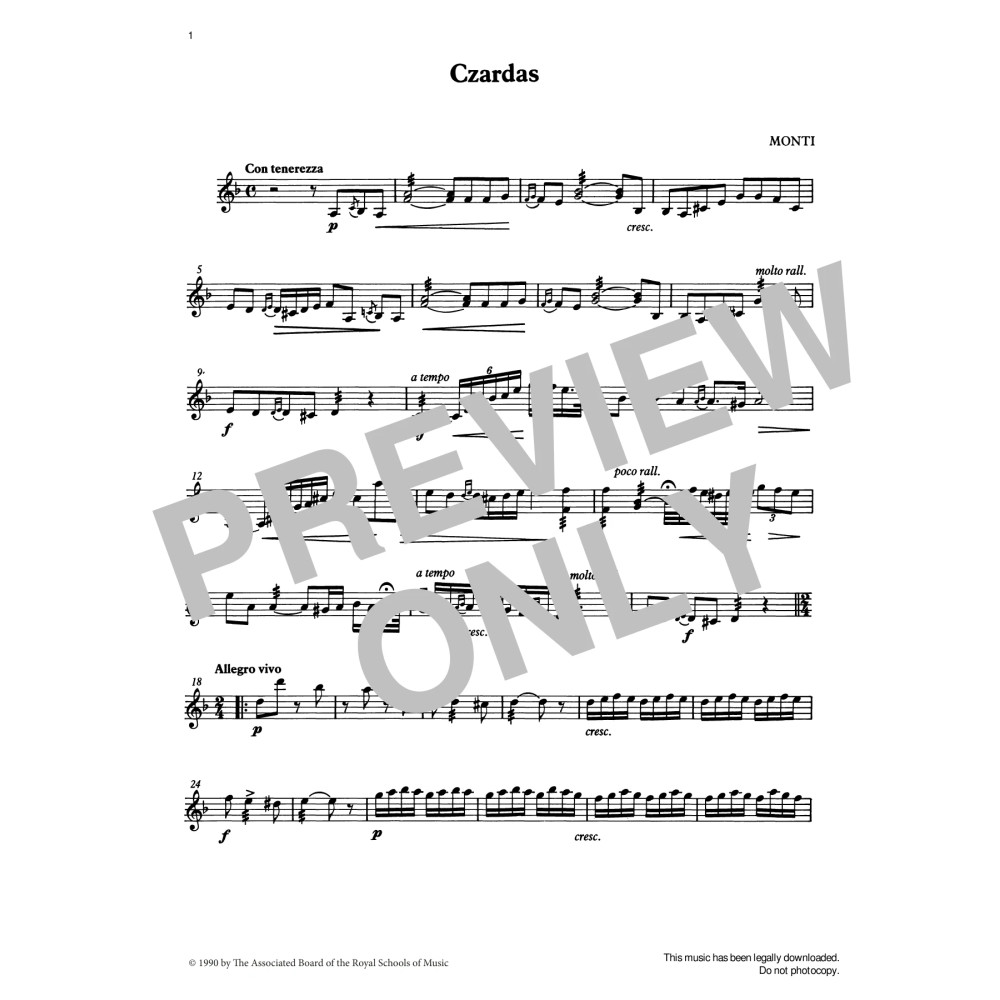 Czardas from Graded Music for Tuned Percussion, Book IV