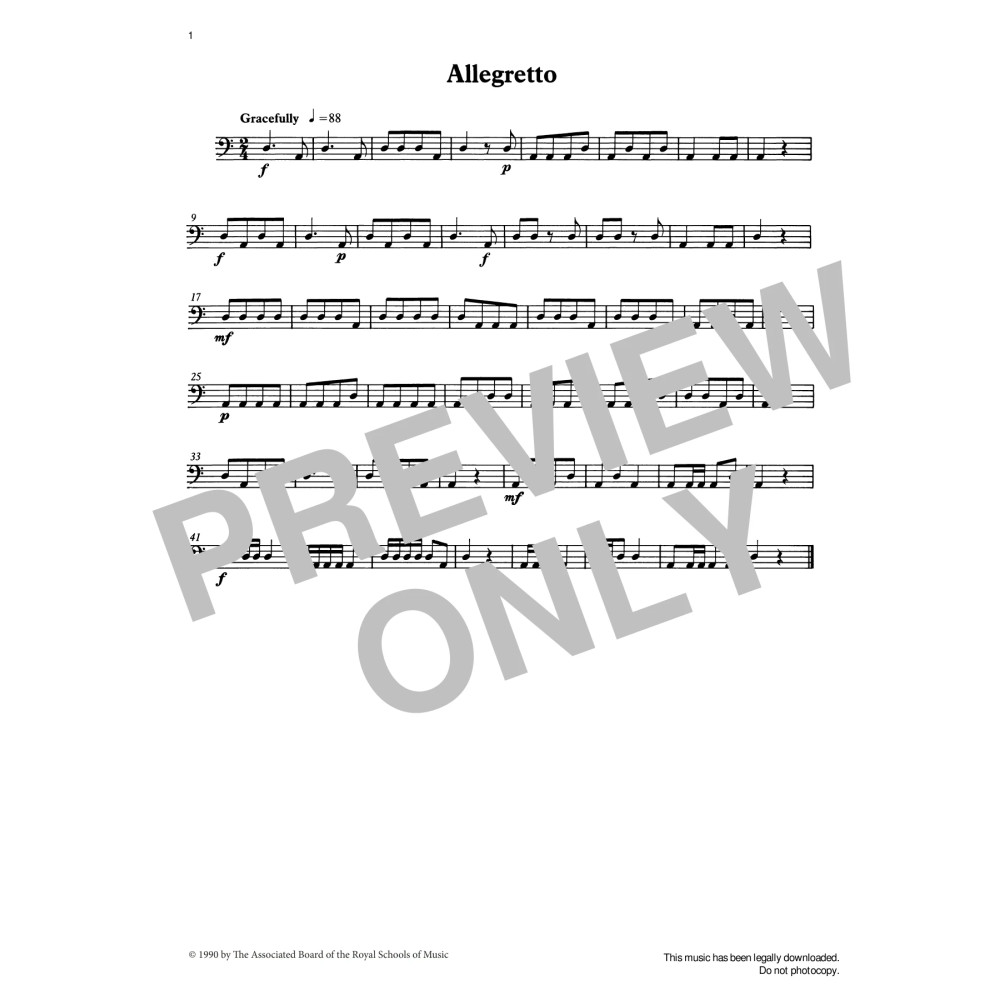 Allegretto from Graded Music for Timpani, Book I