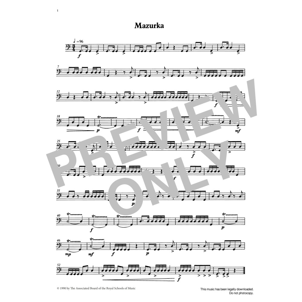 Mazurka from Graded Music for Timpani, Book II