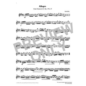Allegro (Handel) from Graded Music for Tuned Percussion, Book IV