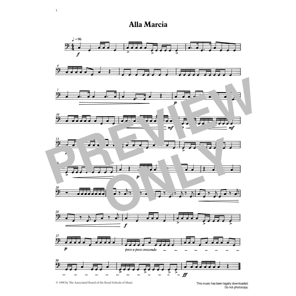 Alla Marcia from Graded Music for Timpani, Book I