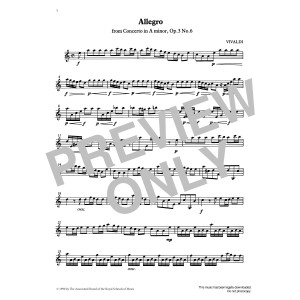 Allegro (Vivaldi) from Graded Music for Tuned Percussion, Book IV