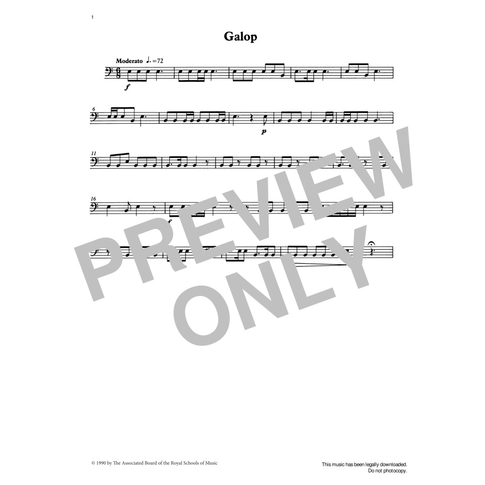 Galop from Graded Music for Timpani, Book II