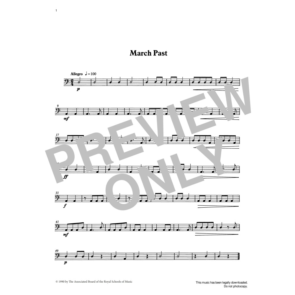 March Past from Graded Music for Timpani, Book I