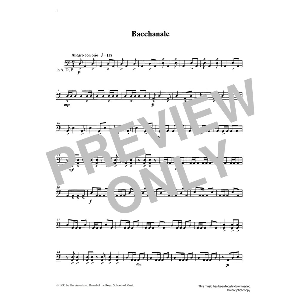 Bacchanale from Graded Music for Timpani, Book IV