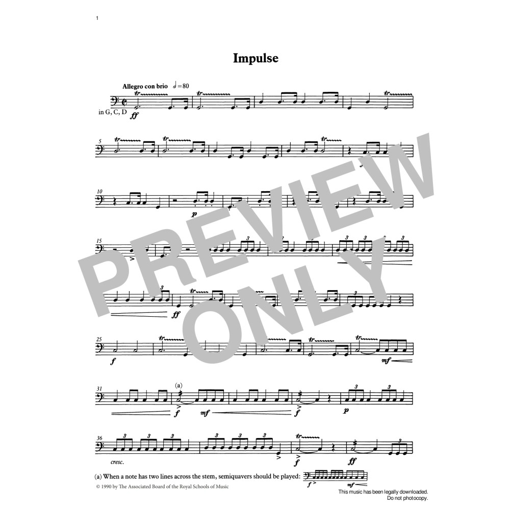 Impulse from Graded Music for Timpani, Book IV