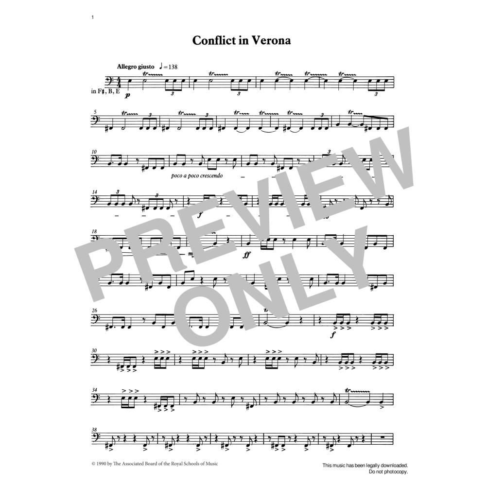 Conflict in Verona from Graded Music for Timpani, Book IV