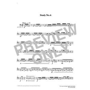 Study No.6 from Graded Music for Timpani, Book III