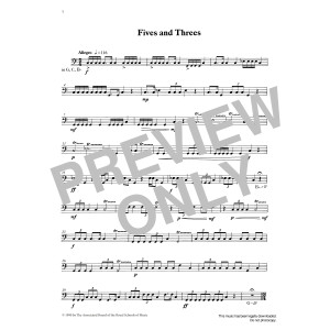 Fives and Threes from Graded Music for Timpani, Book III