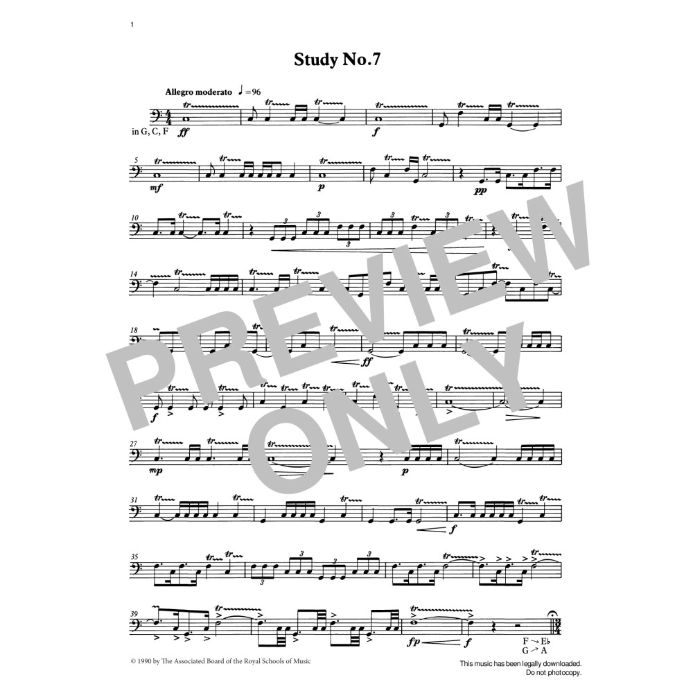 Study No.7 from Graded Music for Timpani, Book IV