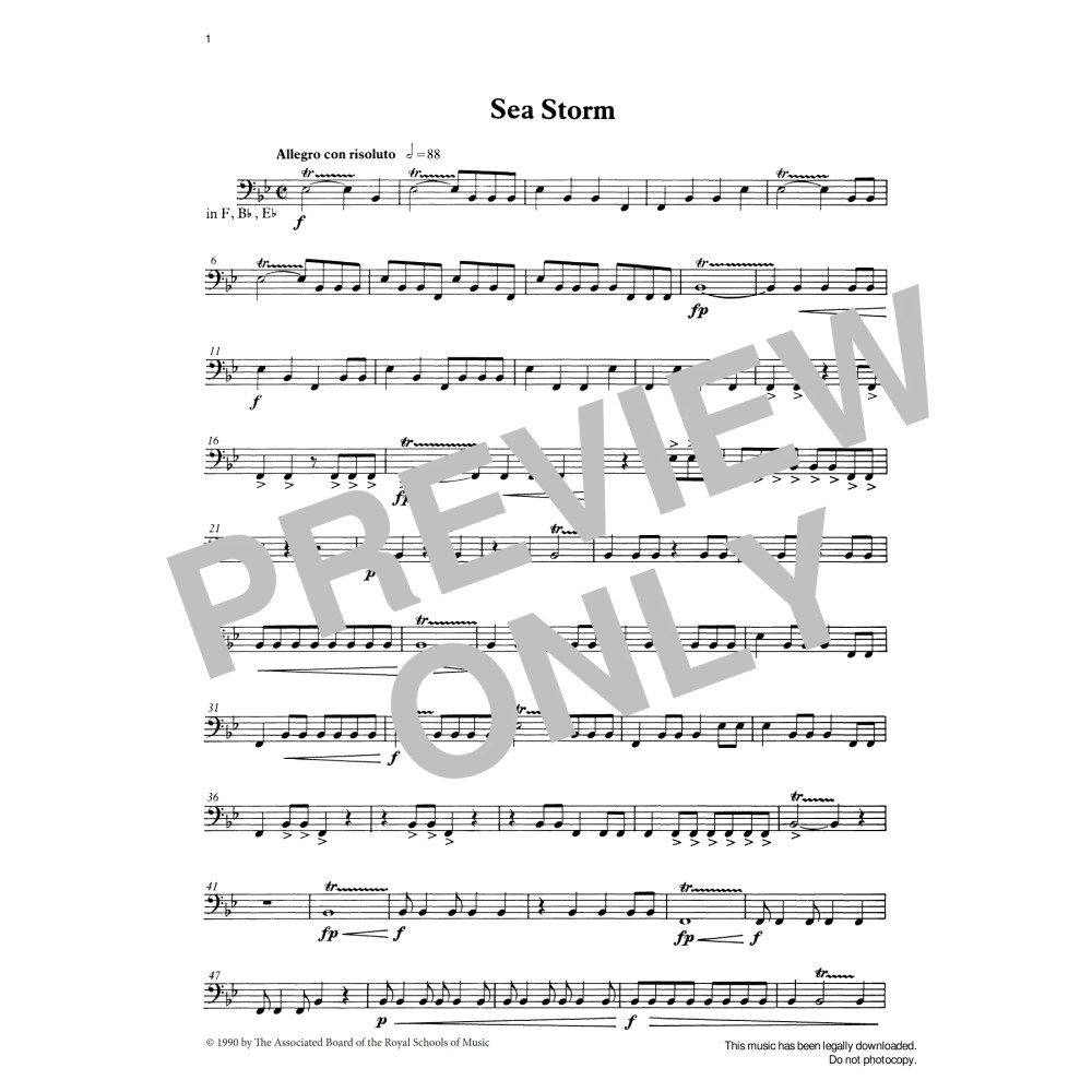 Sea Storm from Graded Music for Timpani, Book III